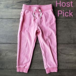 H&M Basic Pink Drawstring Sweatpants with Pockets